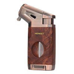 Bật lửa ga Honest khò 1 tia kèm dao cắt chữ V BCZ 803