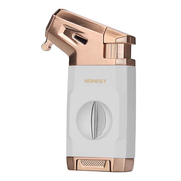 Bật lửa ga Honest khò 1 tia kèm dao cắt chữ V BCZ 803