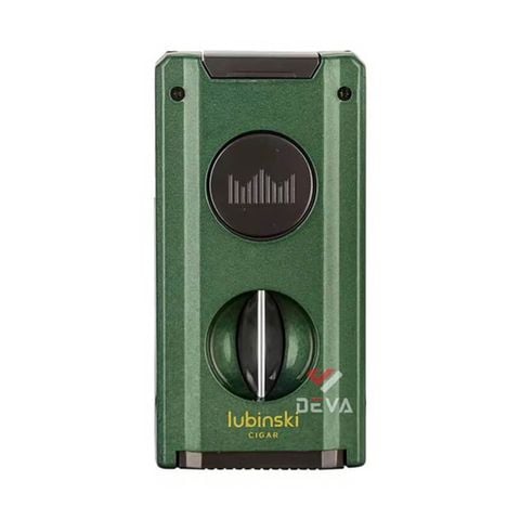 Bật lửa Lubinski khò 2 tia kèm dao cắt chữ V và đục Cigar YJA 10060