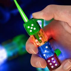Bật lửa xúc xắc đèn led đổi màu 0111