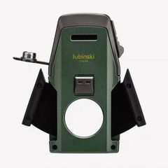 Bật lửa chính hãng Lubinski khò 2 tia kèm dao cắt và đục Cigar YJA-10067