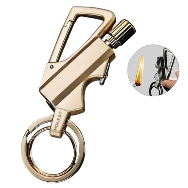 Bật lửa diêm xăng kiêm móc khóa Honest BCK2