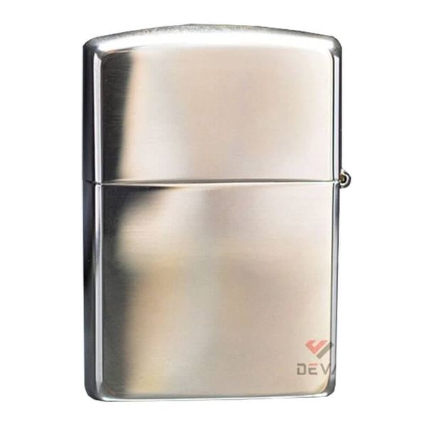 Zippo Bạc Khối Vỏ Nhám Trơn BK03