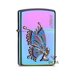 Bật lửa xăng đá Zorro ốp Emblem nàng tiên cánh bướm Z91826