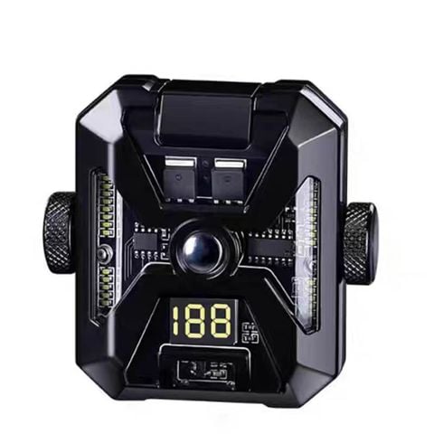 Bật lửa sạc điện 2 tia lửa chéo kèm đèn LED đa năng BLD02