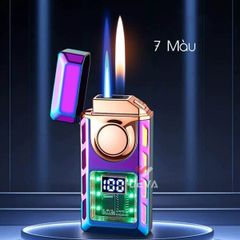 Bật lửa gas sạc điện 2 kiểu lửa đèn LED TH-633