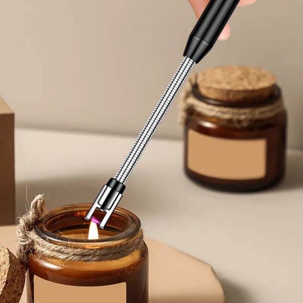 Bật lửa điện tia plasma có cán xoay 360 mồi bếp MB1