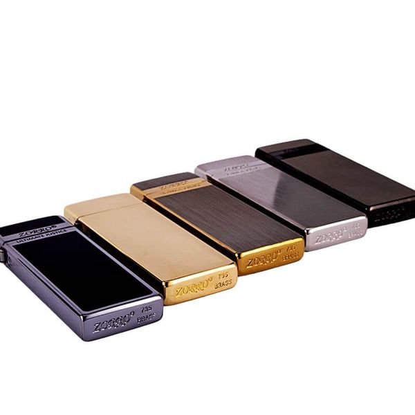 Bật lửa xăng đá chính hãng Zorro dáng nhỏ siêu mỏng Z735