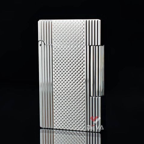 Dupont 2 Lửa Kẻ Sọc Bên Hoạ Tiết Vân Kim Cương D148