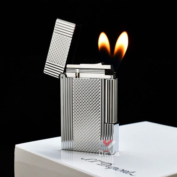 Dupont 2 Lửa Kẻ Sọc Bên Hoạ Tiết Vân Kim Cương D148