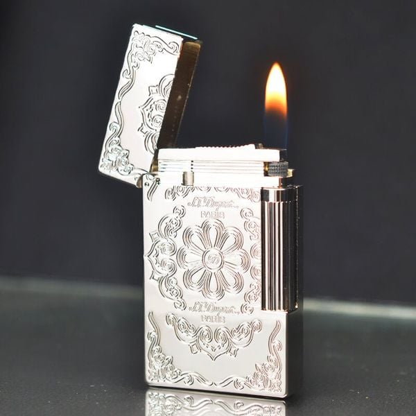 Dupont Hồng Kông Khắc Chìm Hoa Văn Cổ Điến D28