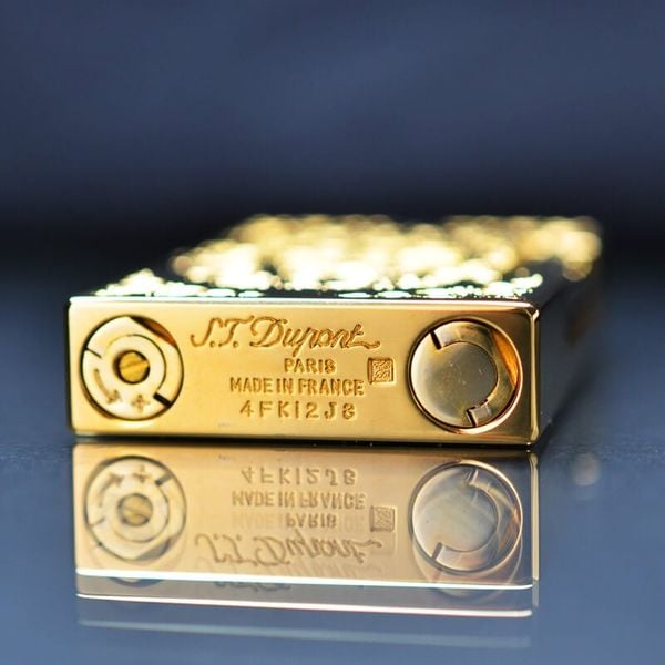 Dupont Hồng Kông Khắc Chìm Hoa Văn Cổ Điến D28