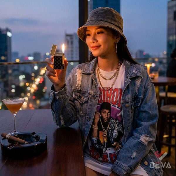 Dupont Hồng Kông Hút Tẩu Sơn Mài Chủ Đề Thương Hiệu Cigar Cuba Trinidad D205