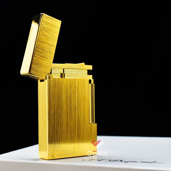 Bật lửa Dupont Hong Kong vân xước mịn không viền D15