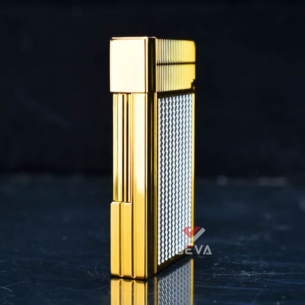 Dupont Hồng Kông Vân Sóng Nổi Kẻ Sọc Dọc Viền D149