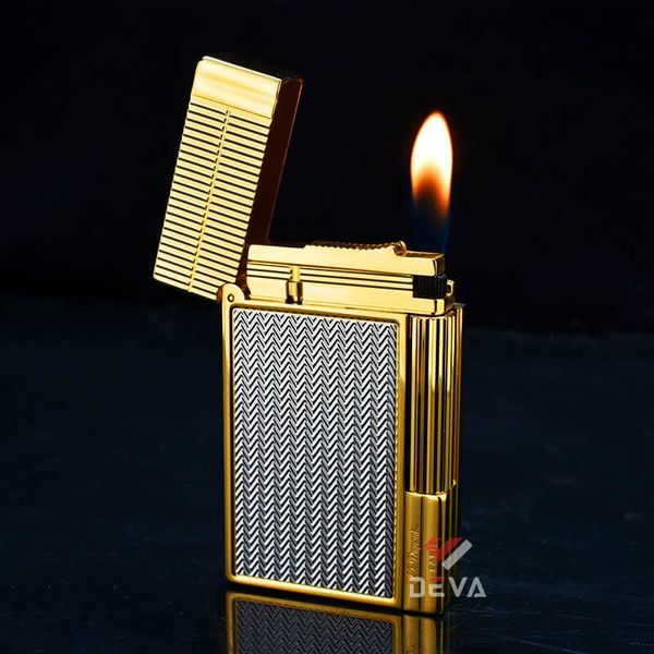 Dupont Hồng Kông Vân Sóng Nổi Kẻ Sọc Dọc Viền D149