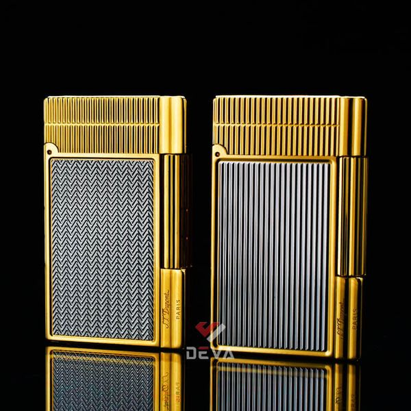 Dupont Hồng Kông Vân Sóng Nổi Kẻ Sọc Dọc Viền D149