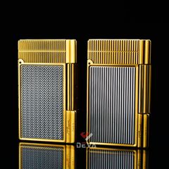 Dupont Hồng Kông Vân Sóng Nổi Kẻ Sọc Dọc Viền D149