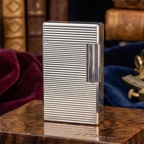S.T. Dupont Ligne 1 (1 Lỗ Cao) - Bọc Vàng 20 Microns - Thiết Kế Classic Sang Trọng DPH30