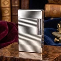 S.T. Dupont Ligne 1 (1 Lỗ Cao) - Bọc Vàng 20 Microns - Thiết Kế Classic Sang Trọng DPH30