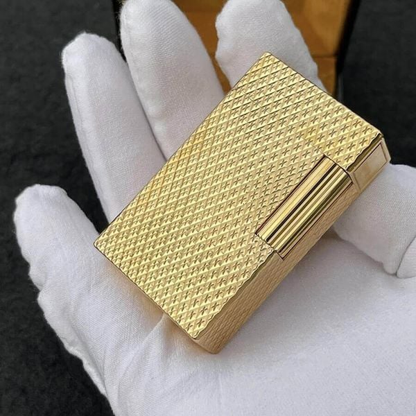 S.T. Dupont Ligne 1 (1 Lỗ Cao) – Họa Tiết Vân Kim Cương Nổi Diamond Head DPH72