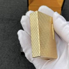 S.T. Dupont Ligne 1 (1 Lỗ Cao) – Họa Tiết Vân Kim Cương Nổi Diamond Head DPH72