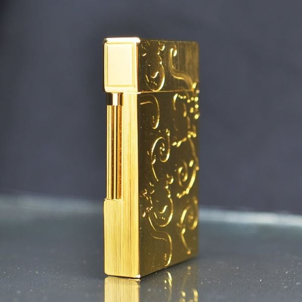 Dupont Hồng Kông Vân Xước Họa Tiết Khắc Chìm Hoa Văn D21