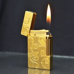 Dupont Hồng Kông Vân Xước Họa Tiết Khắc Chìm Hoa Văn D21