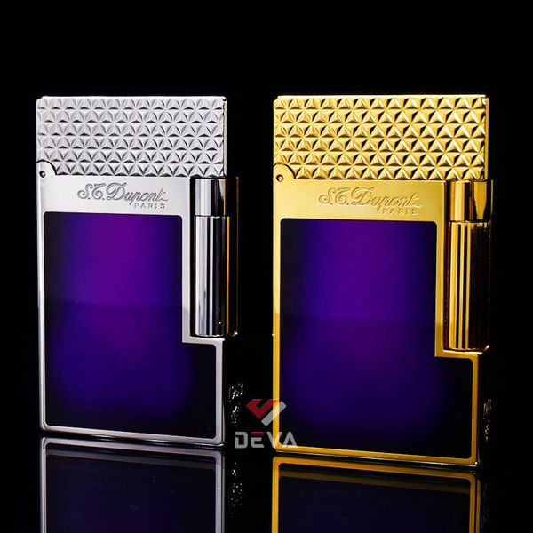 Dupont sơn mài đen nắp hoa văn tam giác D232