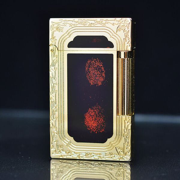 Dupont Sơn Mài Dính Nhũ Kim Tuyến Bo Viền Khắc Hoa Văn D35