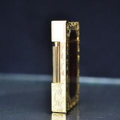 Dupont Sơn Mài Dính Nhũ Kim Tuyến Bo Viền Khắc Hoa Văn D35