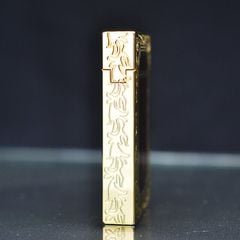 Dupont Sơn Mài Dính Nhũ Kim Tuyến Bo Viền Khắc Hoa Văn D35