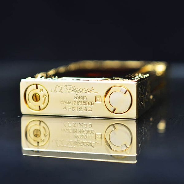 Dupont Sơn Mài Dính Nhũ Kim Tuyến Bo Viền Khắc Hoa Văn D35