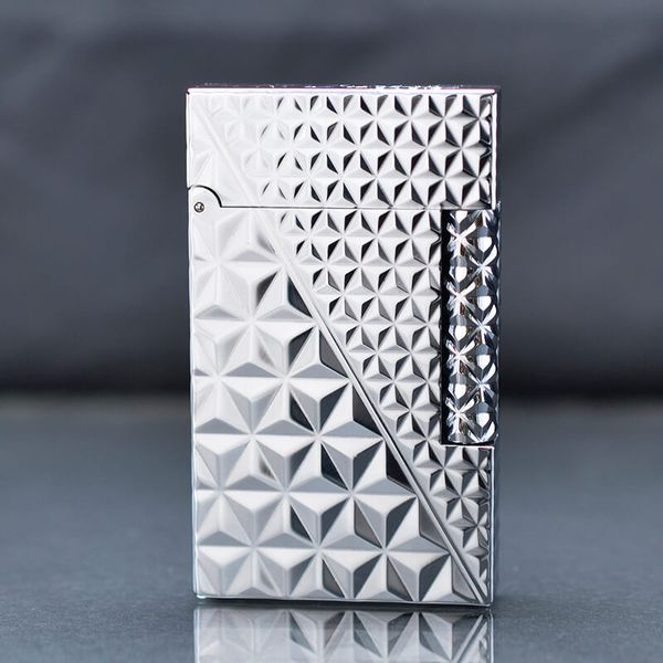 Tìm mua ở đâu bật lửa ST Dupont Hồng Kông Họa Tiết Vân Kim Cương Tam Giác 3D D180
