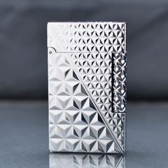 Tìm mua ở đâu bật lửa ST Dupont Hồng Kông Họa Tiết Vân Kim Cương Tam Giác 3D D180