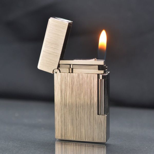 Bật lửa Dupont Hong Kong vân xước mịn không viền D15