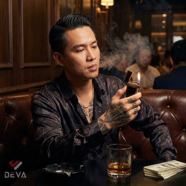 Dupont Hồng Kông Sơn Mài Viền Hoa Văn Chấm Tròn D156