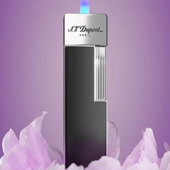 Bật lửa ST.Dupont Twiggy Lacquered Lighter lửa khò trơn các màu DPK15