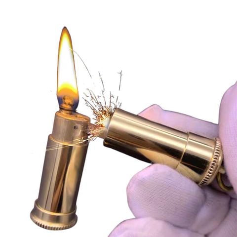 Bật lửa thủ công đồng nguyên khối độc đáo TC38