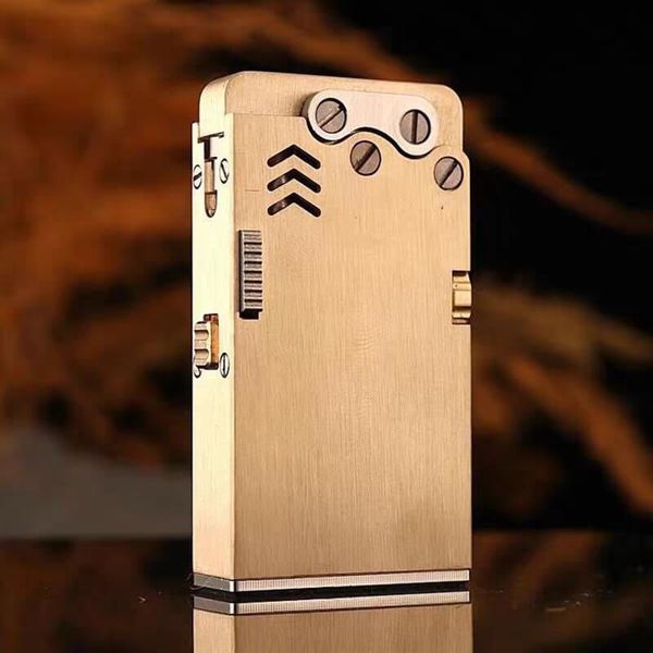 Bật lửa thủ công Đồng nguyên khối độc lạ TC24