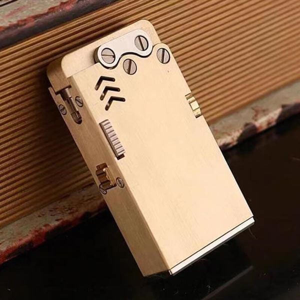 Bật lửa thủ công Đồng nguyên khối độc lạ TC24