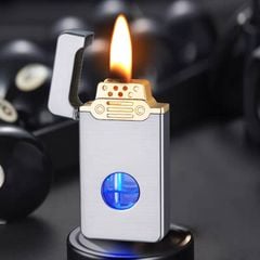 Bật lửa xăng cảm ứng điện tử bình trong suốt HT-2315