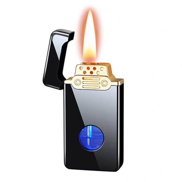 Bật lửa xăng cảm ứng điện tử bình trong suốt HT-2315