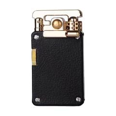 Bật lửa xăng đá chính hãng Chief cần gạt ốp da 2 mặt CF708