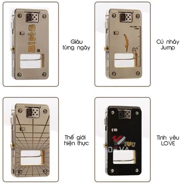 Bật lửa xăng đá chính hãng Chief đánh lửa tự động ô chứa trong suốt CF 705