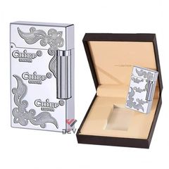 Bật lửa xăng đá chính hãng Chief khắc hoa văn CF041