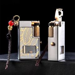 Bật lửa xăng đá chính hãng Chief có móc treo bình xăng lộ thiên kèm chốt bơm CF706