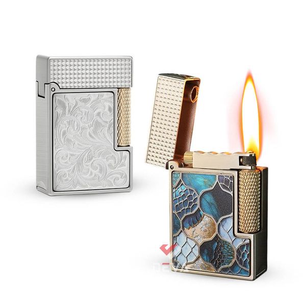 Bật lửa xăng đá Chief hoa văn các chủ đề Series CF328