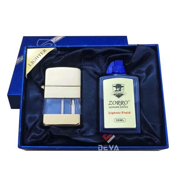 Bật lửa xăng đá chính hãng Zorro bình chứa lộ thiên Z690