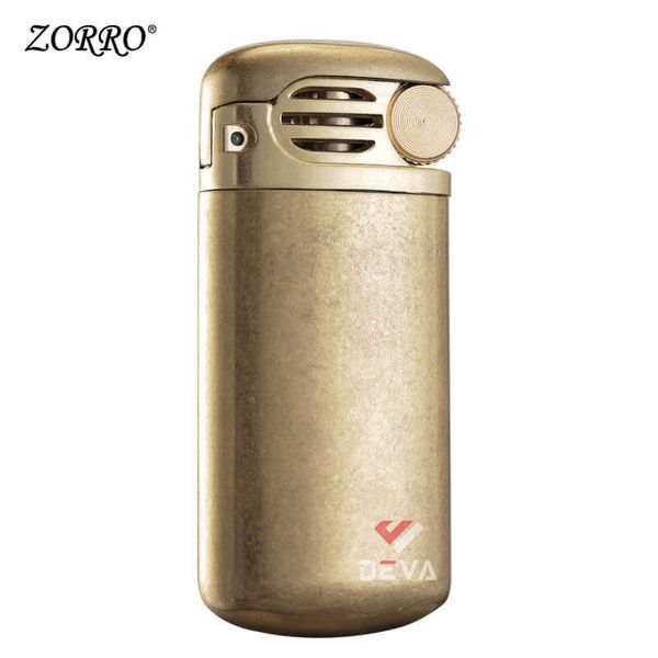 Bật lửa xăng đá chính hãng Zorro chất liệu đồng có nắp đậy Z550